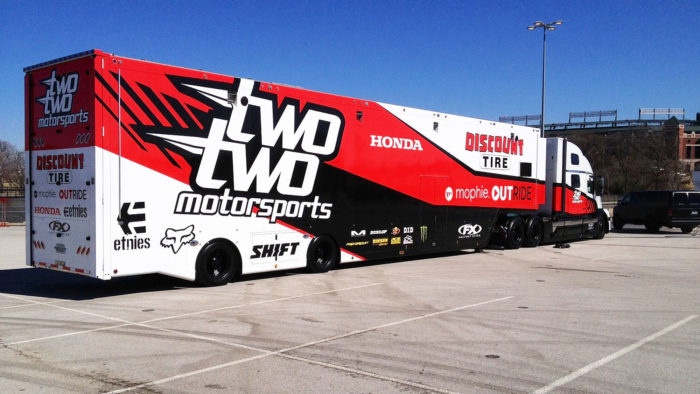 Two Two Motor Sports Big Rig Rear View