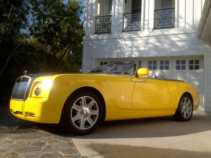 Yellow Rolls Royce